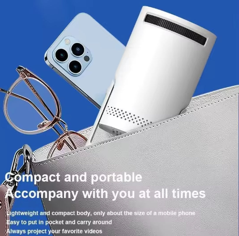 Mini Portable HY300 LED HD Pocket Projector - Native 1080P, 50 ANSI, Bluetooth 5.0, Wireless Home Theater and Outdoor Lamp