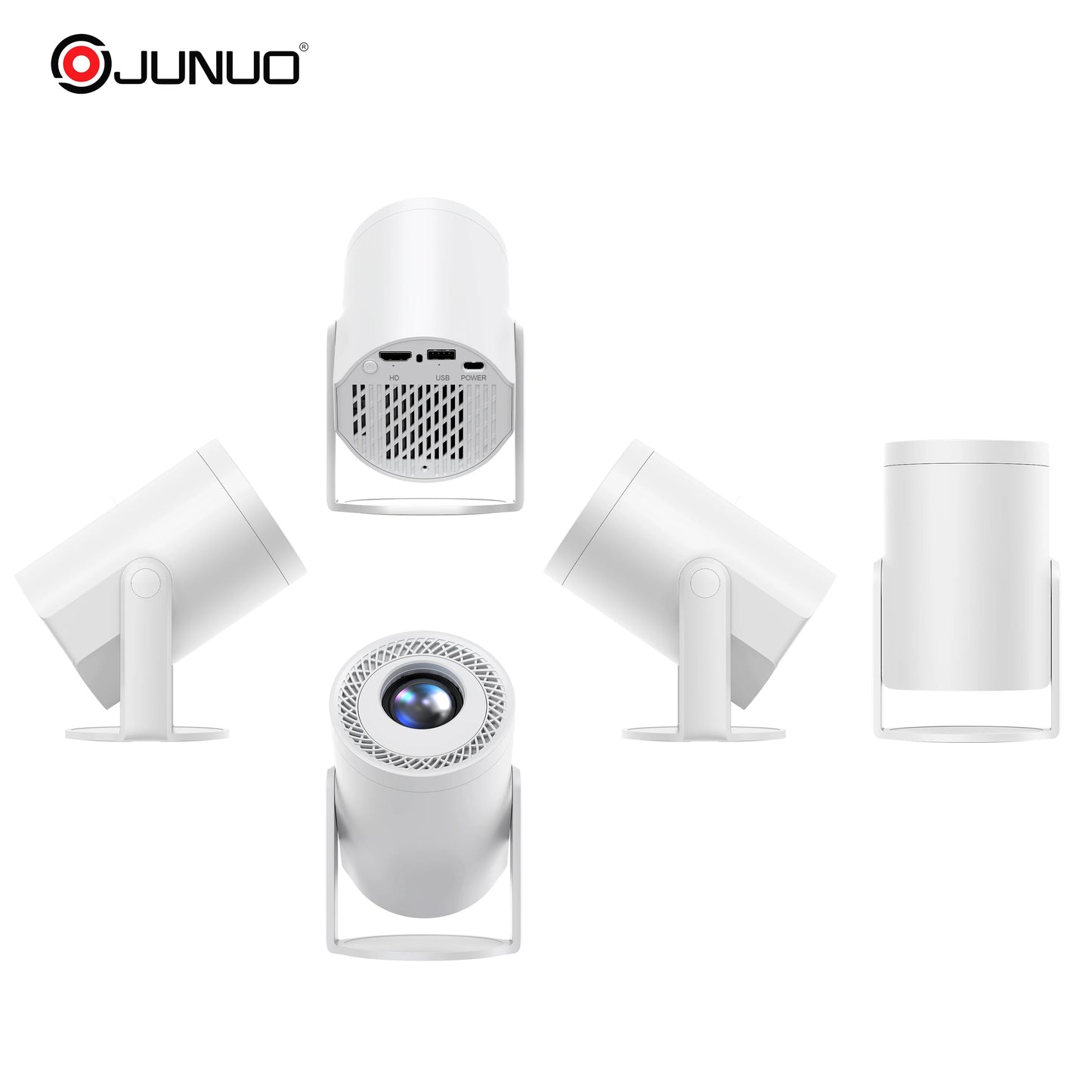JUNUO Hot Selling TURN1 8K Mini Projector Android Smart Portable Home Theater with 200ANSI New Arrival Short Throw Projector
