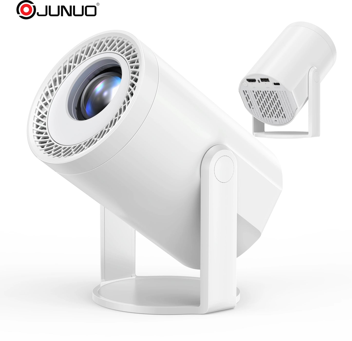 JUNUO Hot Selling TURN1 8K Mini Projector Android Smart Portable Home Theater with 200ANSI New Arrival Short Throw Projector