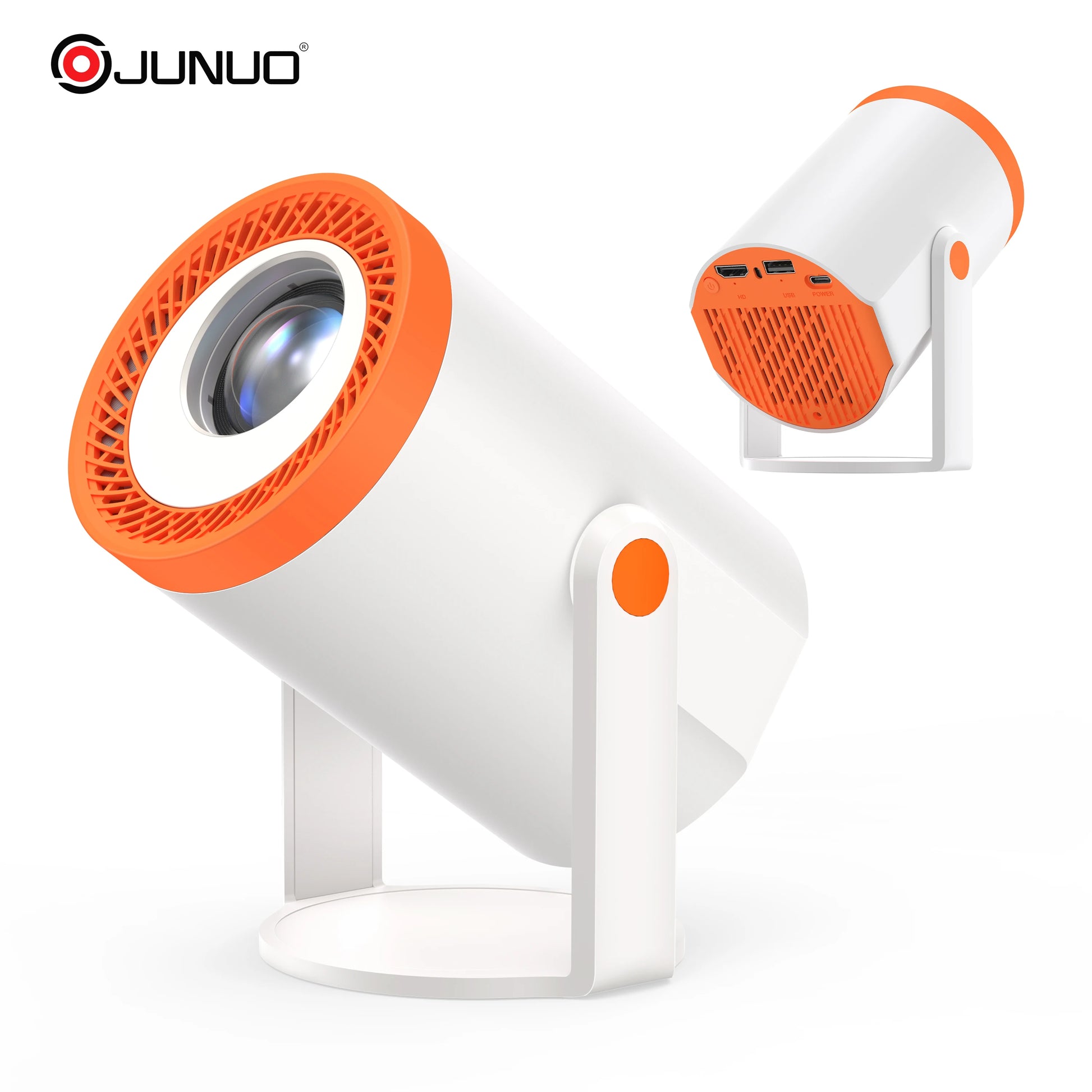 JUNUO Hot Selling TURN1 8K Mini Projector Android Smart Portable Home Theater with 200ANSI New Arrival Short Throw Projector