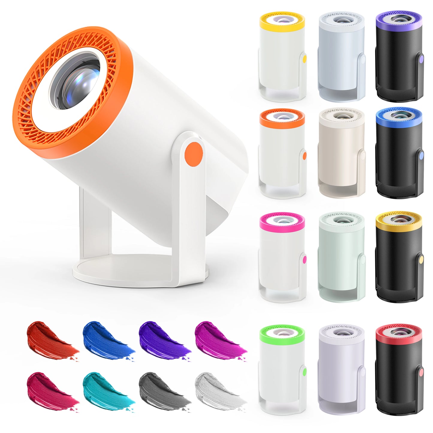 JUNUO Hot Selling TURN1 8K Mini Projector Android Smart Portable Home Theater with 200ANSI New Arrival Short Throw Projector